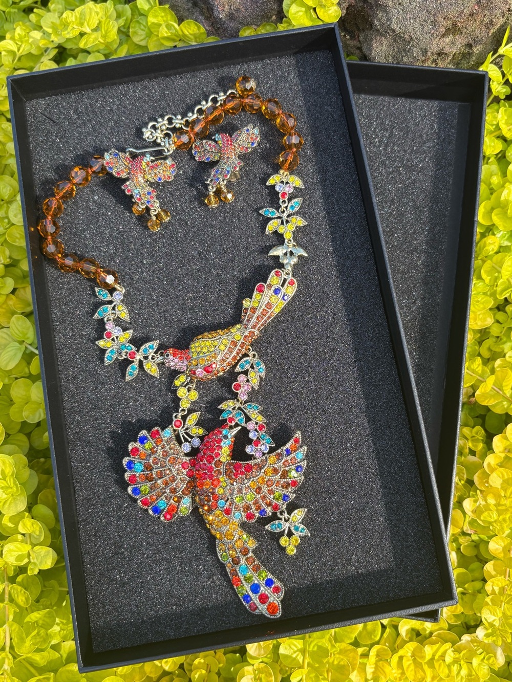 Heidi Daus Breathtaking "Mary's Returns" Bird Pendant & Earrings - Picture 10 of 11
